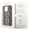 Guess GUHMP15LP4RPSW iPhone 15 Pro 6.1 brązowy/brown hardcase 4G Printed Stripes MagSafe